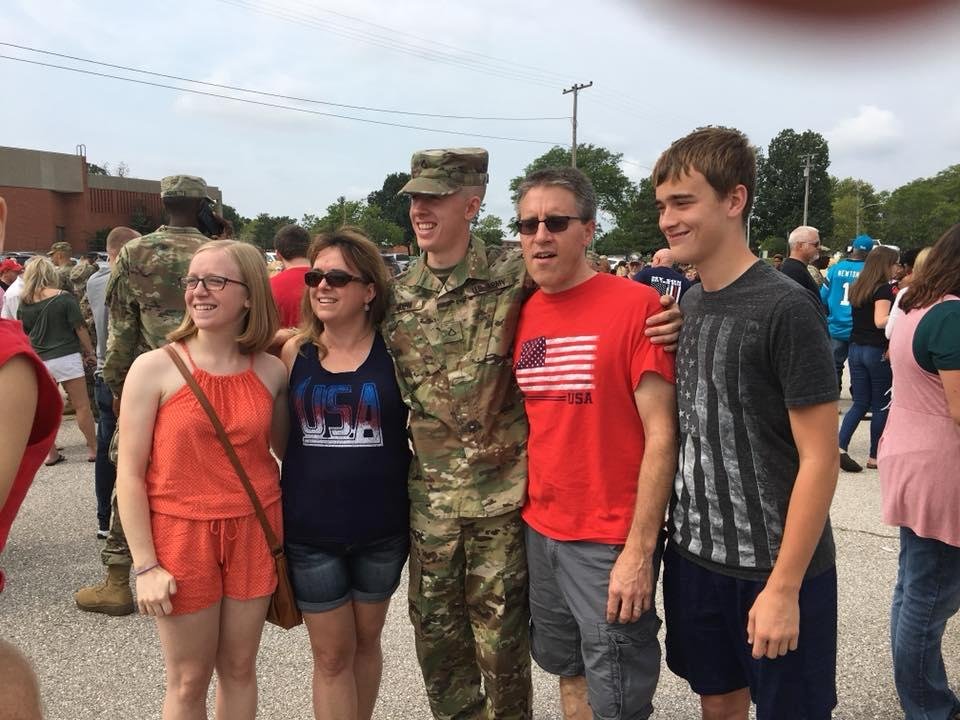 So proud of our grandson,Matthew, completing basic training and moving on to AIT in Gulf Port, MS.