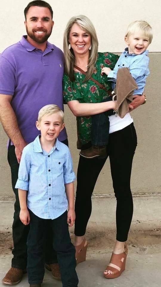 Nicki, Bryan, and our grandkids Weston and Briggs (2 of the 5)