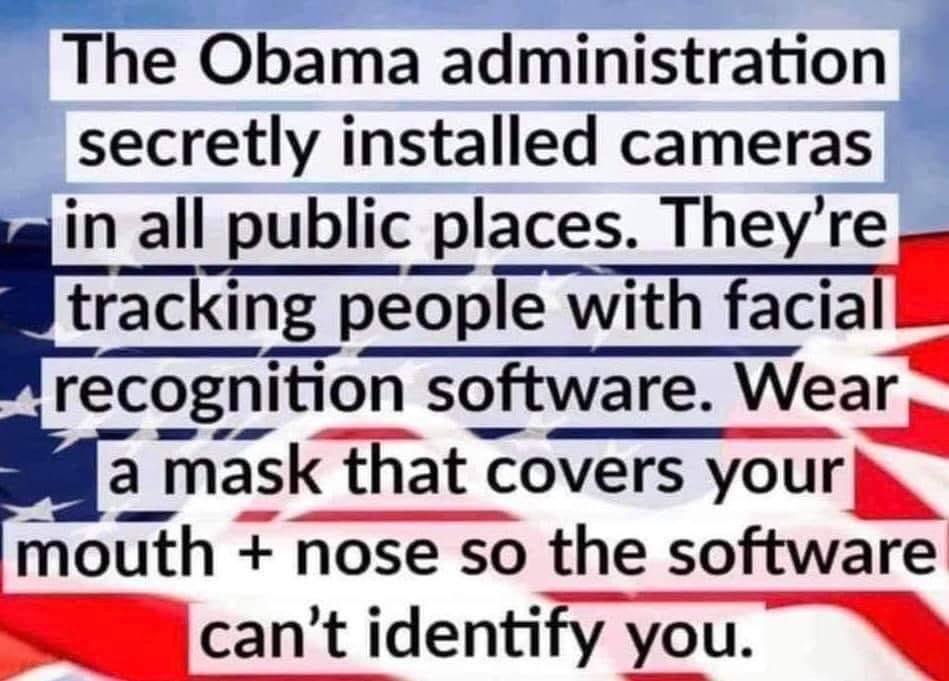 Beware...especially Trump & QAnon believers, GOP governors & politicians and Fox News viewers! Wear face coverings to protect your identity!
