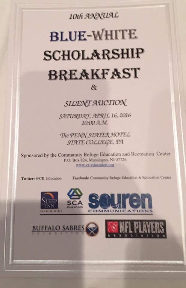 For Blue White Breakfast. Lots of former Penn State player. Some may be current NFL players