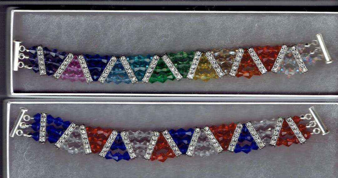 able to make last two crystal bracelets. Unfortunately have been unable to find more spacer bars at reasonable price. One already sold (she will get choice of rainbow or red white and blue. Just trying to figure a reasonabl