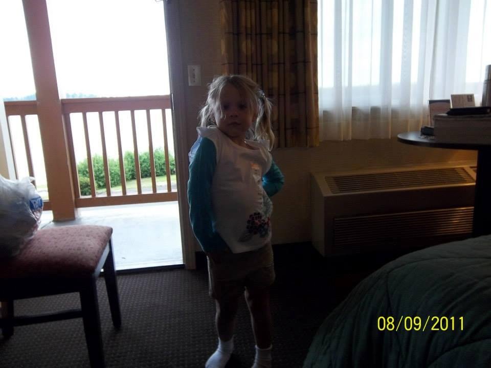 Haylie Hamming it up.