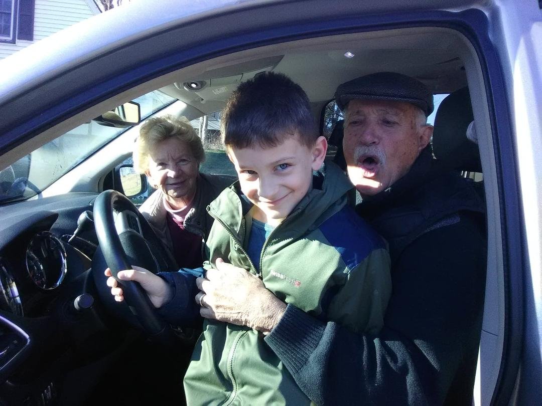 Believe it or not, this is one of our great grandchildren.....Love this little guy.