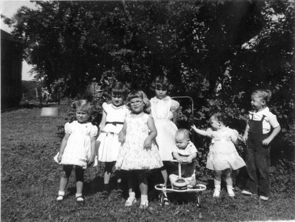 Decker Cousins - 1955 Happy Easter.