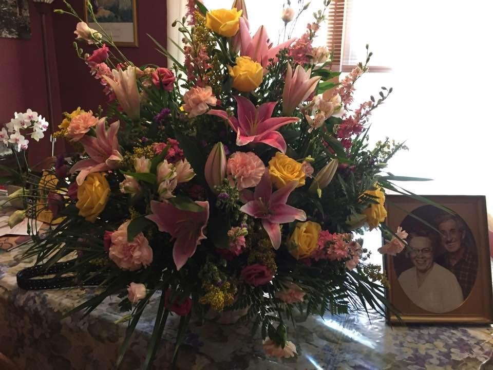 Chuckie these the flowers you sent from your family