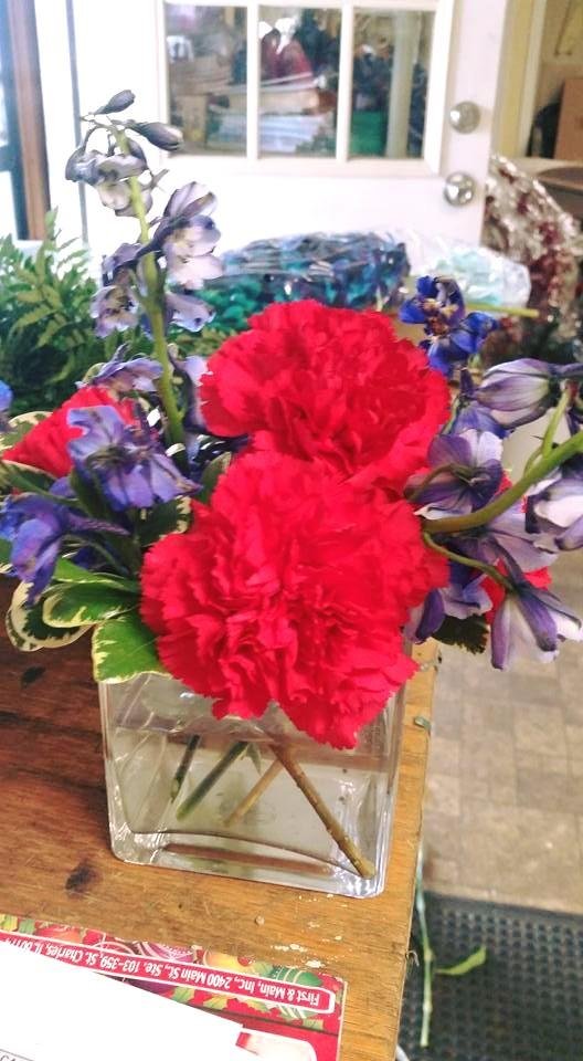 Flowers from Judith's Florist for our reunion