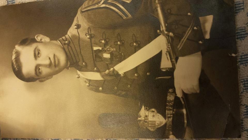 Tony Andros in his St. John's Military Academy uniform.