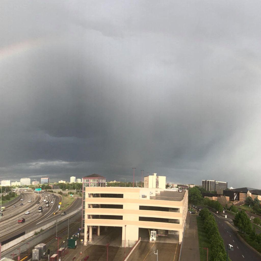Double rainbow tonight