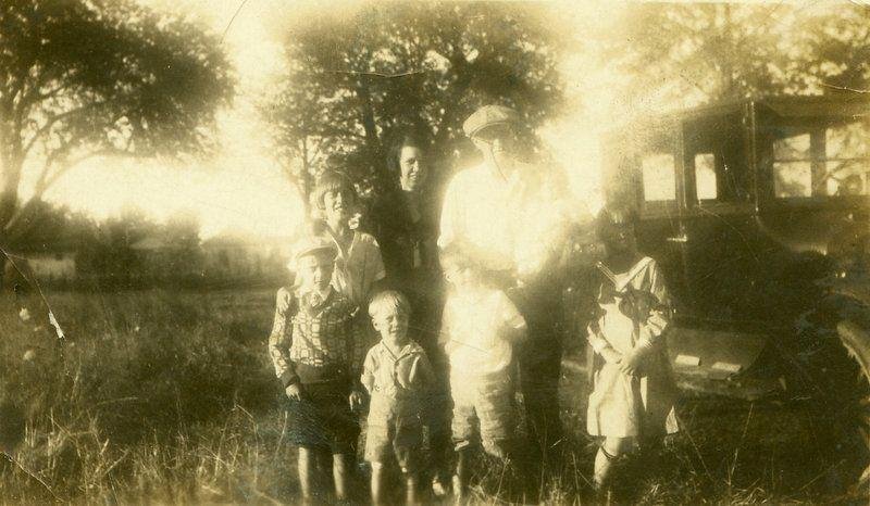 The oldest picture of early members of Evers clan!   Emily,Edwin (holding) Lee , next row Eleanor, Evelyn, bottom row Sonny,Douglas, Gale