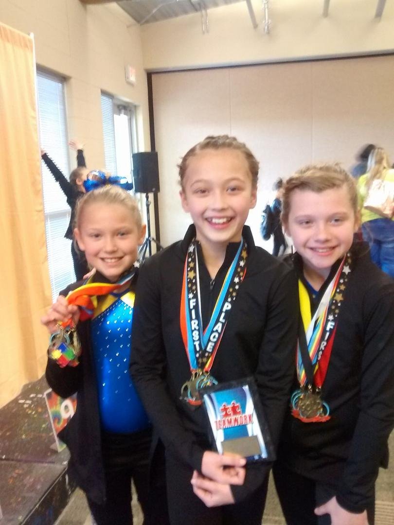 Team Precision won first place, Kacia is on right