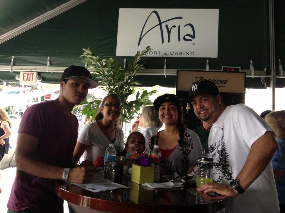 Me n my girls n bro at MJ Celebrity  Invitational