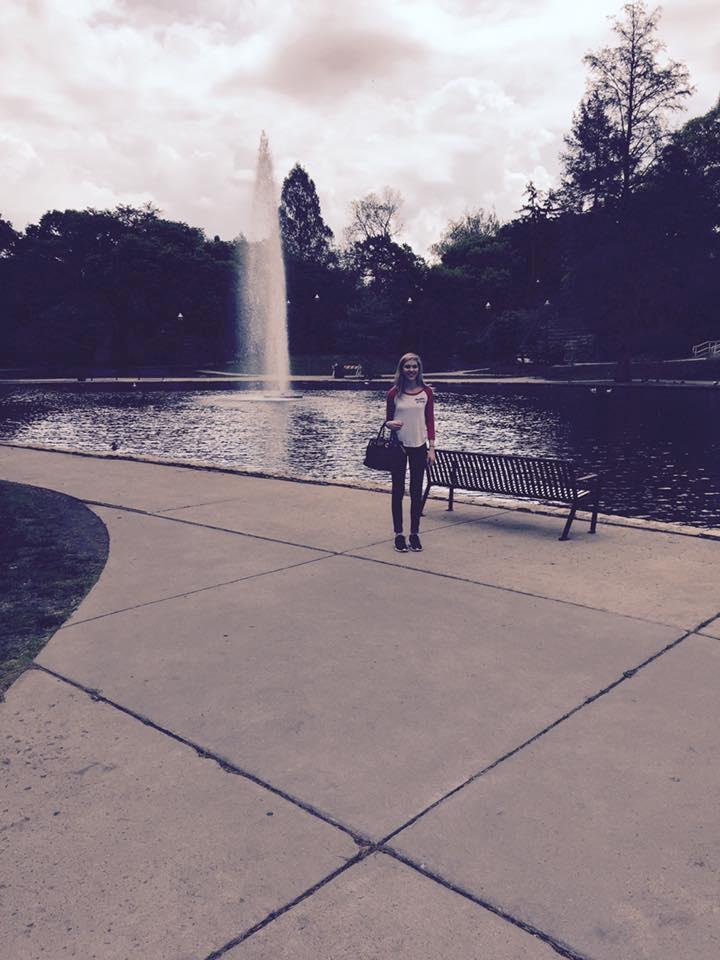 With my daughter at Ohio state university campus tour ! Oh my the cost of a higher education !!!