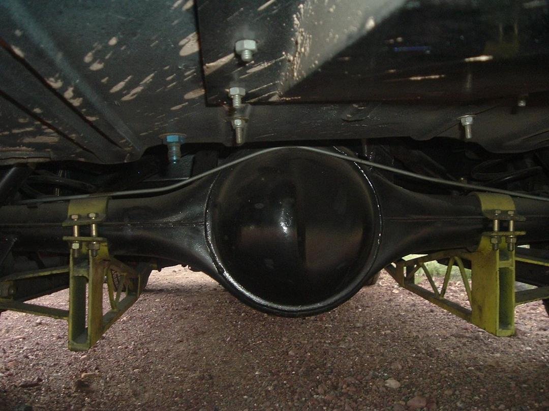 This is the rearend in place of the transaxle