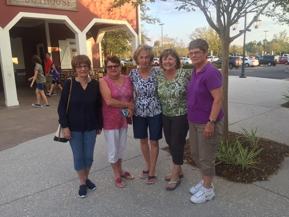 Had a great afternoon with Cheryl Gadoury, Carol Landon, Mary Jane Ruzzo and Marilyn Gadoury at Brownwood at the Villages, Fla.