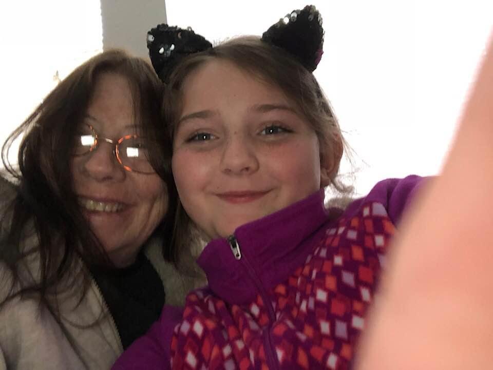 Grandma MiMi and Abbey
