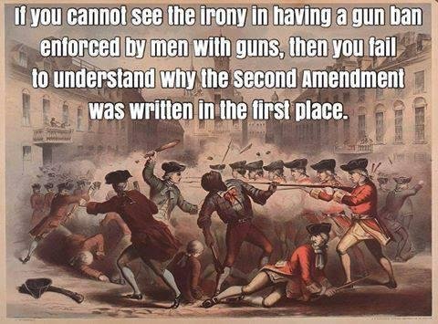 I understand this, I also understand, agree with along with believe in the Second Amendment. But I'm going to say this (post it) even knowing that I may loose a few folks from my friends list. I am not in favor of full out