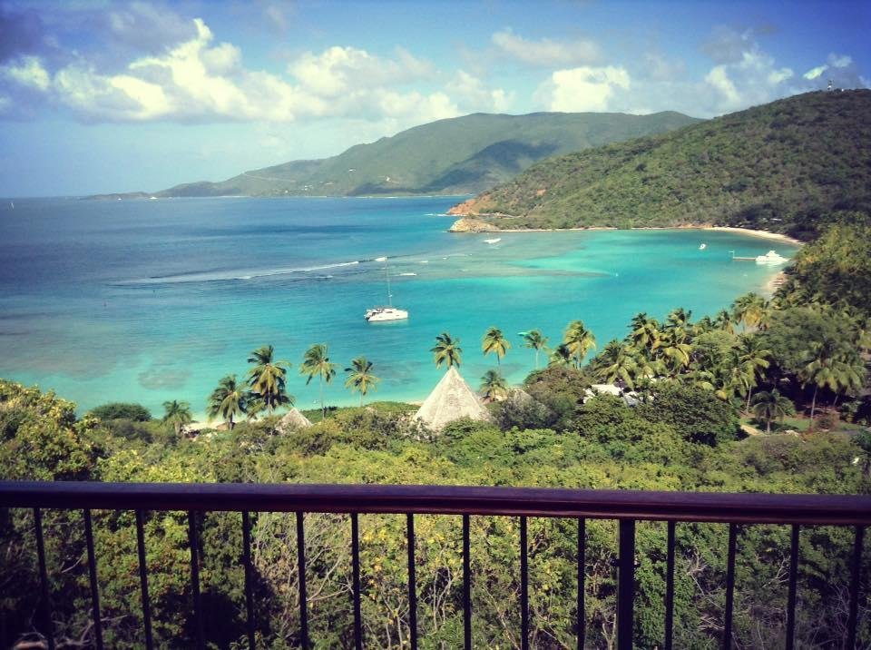 The view from our bedroom in Virgin Gorda, BVI