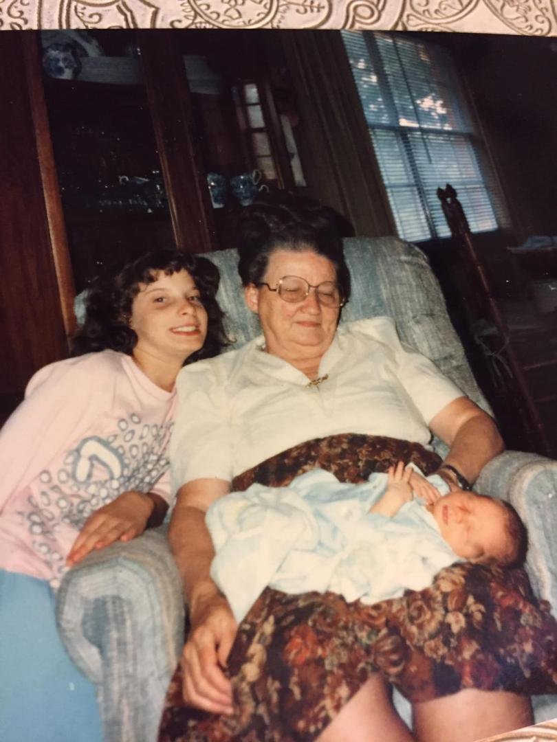 Heather, Memaw, and Timothy