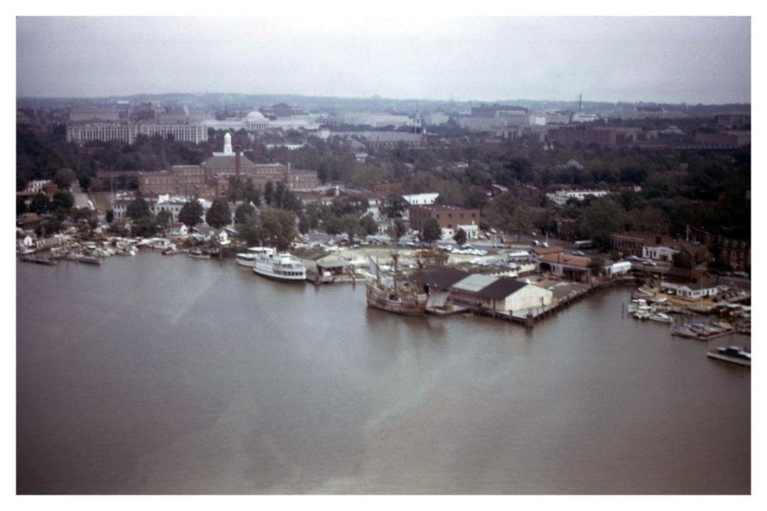 flying over the Anacostia River in Washington DC...
