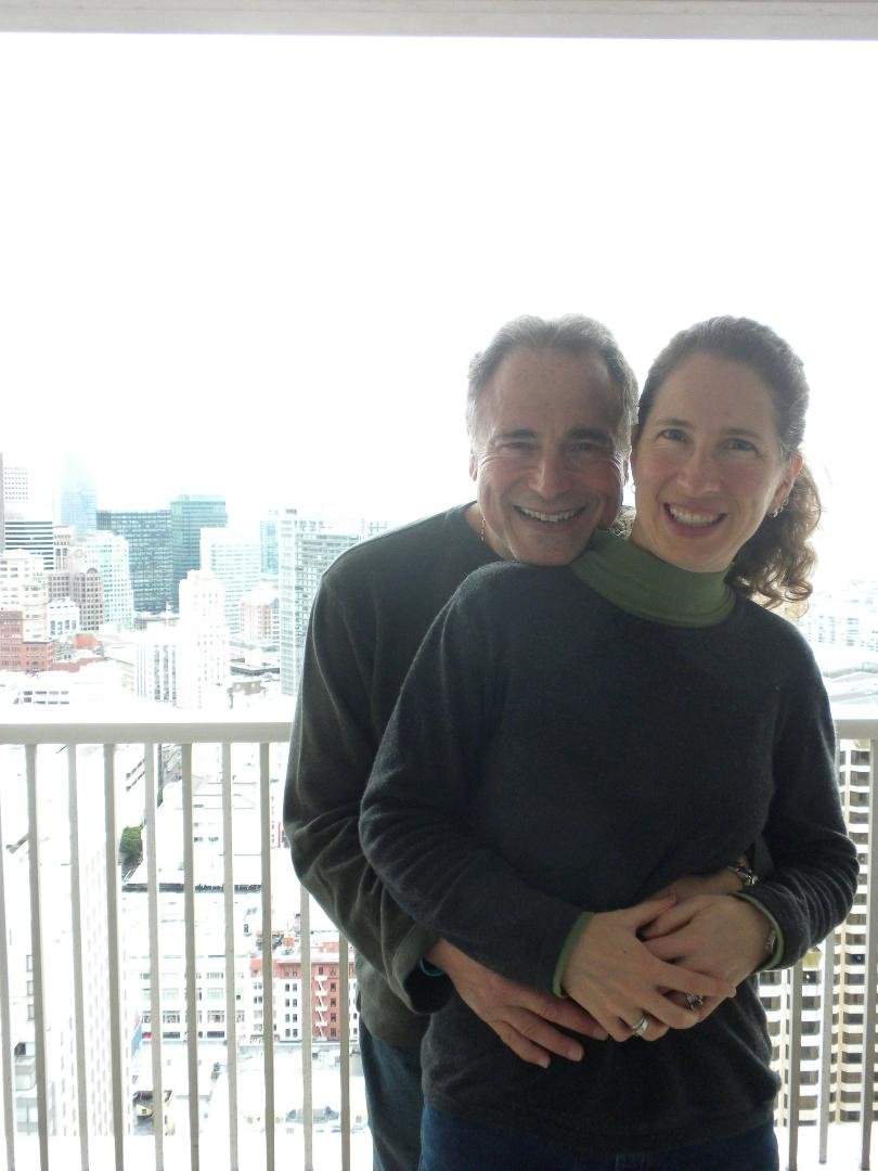 Me and my honey floating on the clouds.