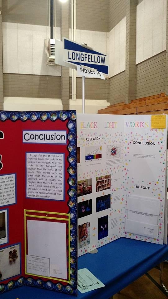 Longfellow Elementary School had a science project on how a black light works....Hummm..