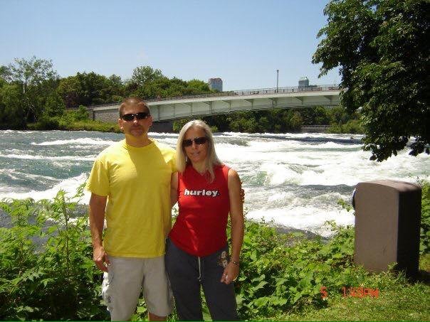 Kerry and I at Niagara Falls. Maybe 2000 something.