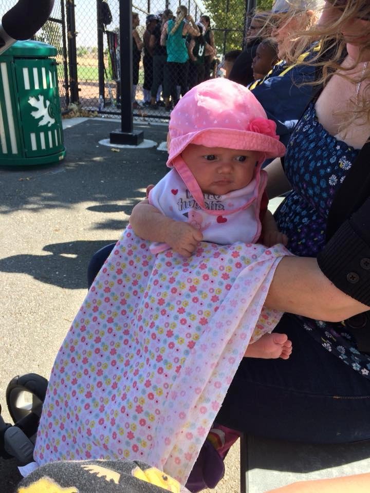 My grand daughter Graycie is 7 weeks old. Analyssia’s baby sister.