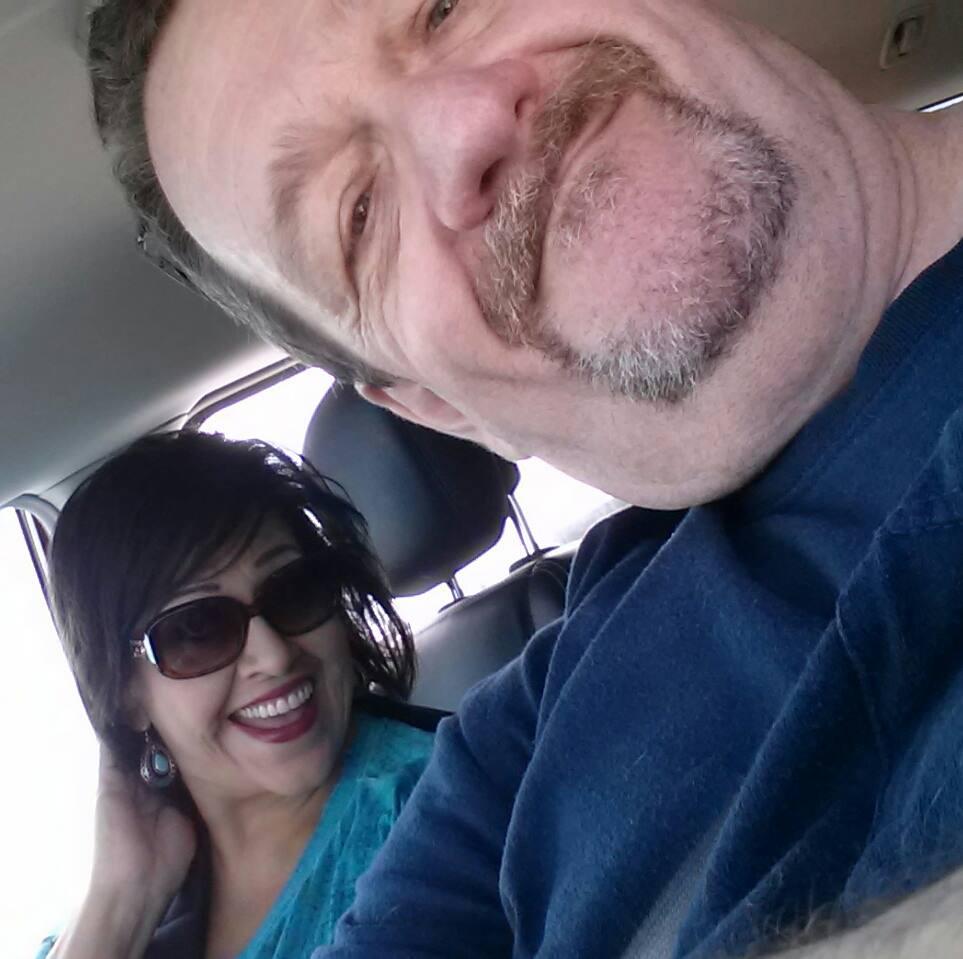 Nice rental van / town and country galveston 2014 with my beautiful wife, Mary and dog Bonnie.