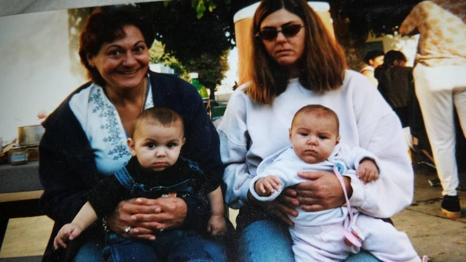 LoriCifarelli, Lisa Cifarelli holding mine and Lori's first grand babies.