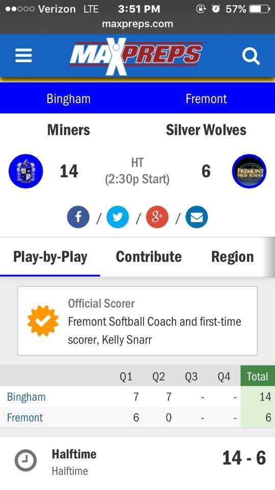 Let's Go BINGHAM MINERS.    Team is looking great.   ❤️🏈❤️🏈❤️🏈