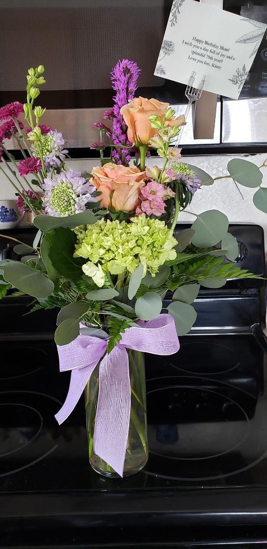 Kristy. Thank you for the flowers. They are beautiful. Love you.