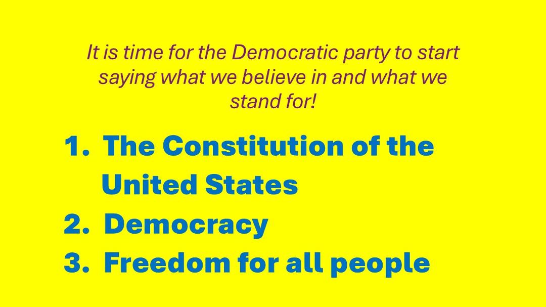 If the Democrats are going to win upcoming elections, here's my submitted campaign strategy. . .