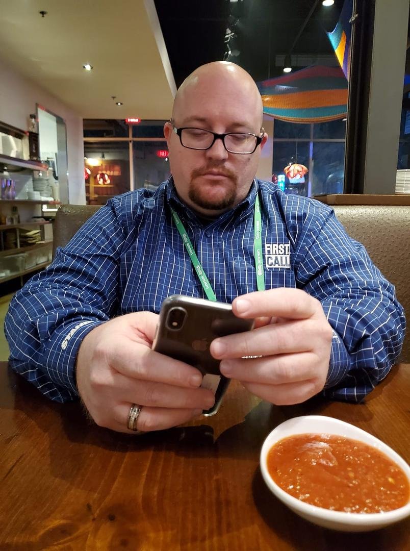 My kid and I, last night of the conference. I'm gonna miss this guy for another year, but thankful to O'Reilly Auto Parts for the opportunity to be with him again.