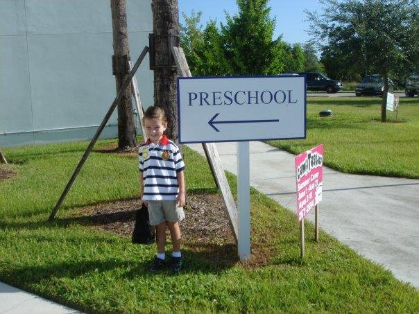 Kyle 1ST day of preschool