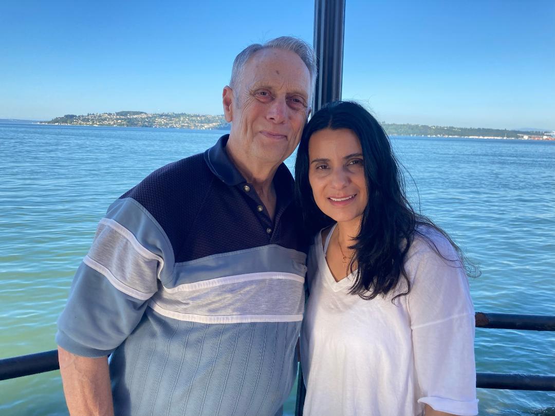 My daughter Jalynne and I at the waterfront. Had dinner at the Ram.