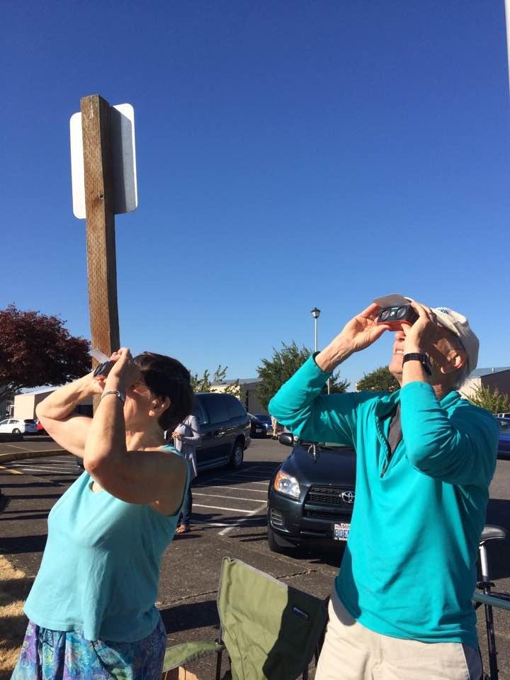 Flew to Salem Airport for the Totality. A day to remember we all are souls on a small scale in a larger Universe. And refreshing not to be overwhelmed by recent news & events. 🌞😎