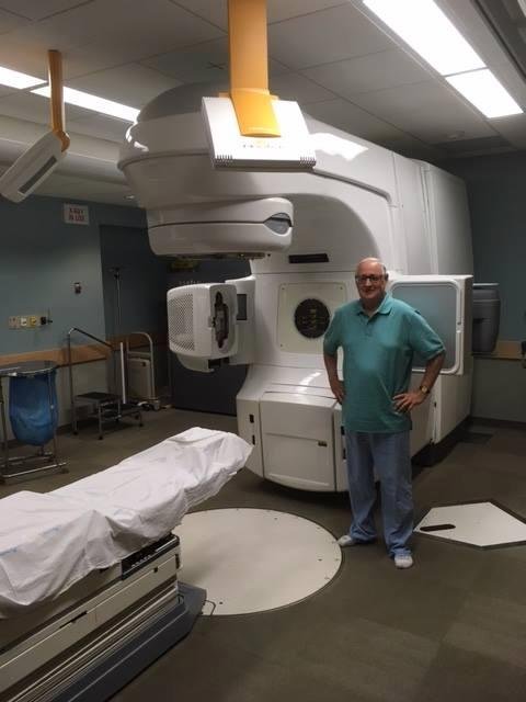 Today marks my halfway point in my radiation treatments. The machine is called the Red Machine by the hospital staff.