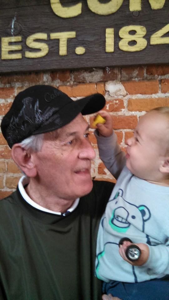Leo and Papa having fun
