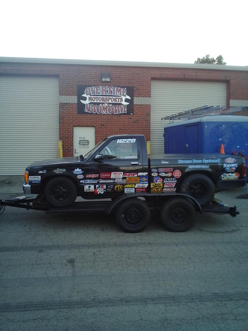 I would like to thank Mike Dike Jr. at Xtreme Door Systems as well as Owen and Tommy at Overtime Motorsports and Automotive Inc. for rounding me up a trailer tire and repairing some broken welds on my slapper bars on the Bl