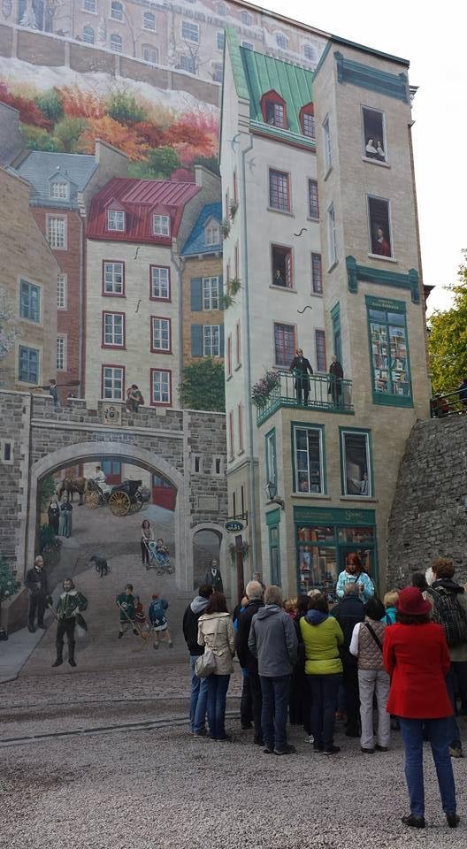 Three dimensional picture in Old Quebec City, Quebec