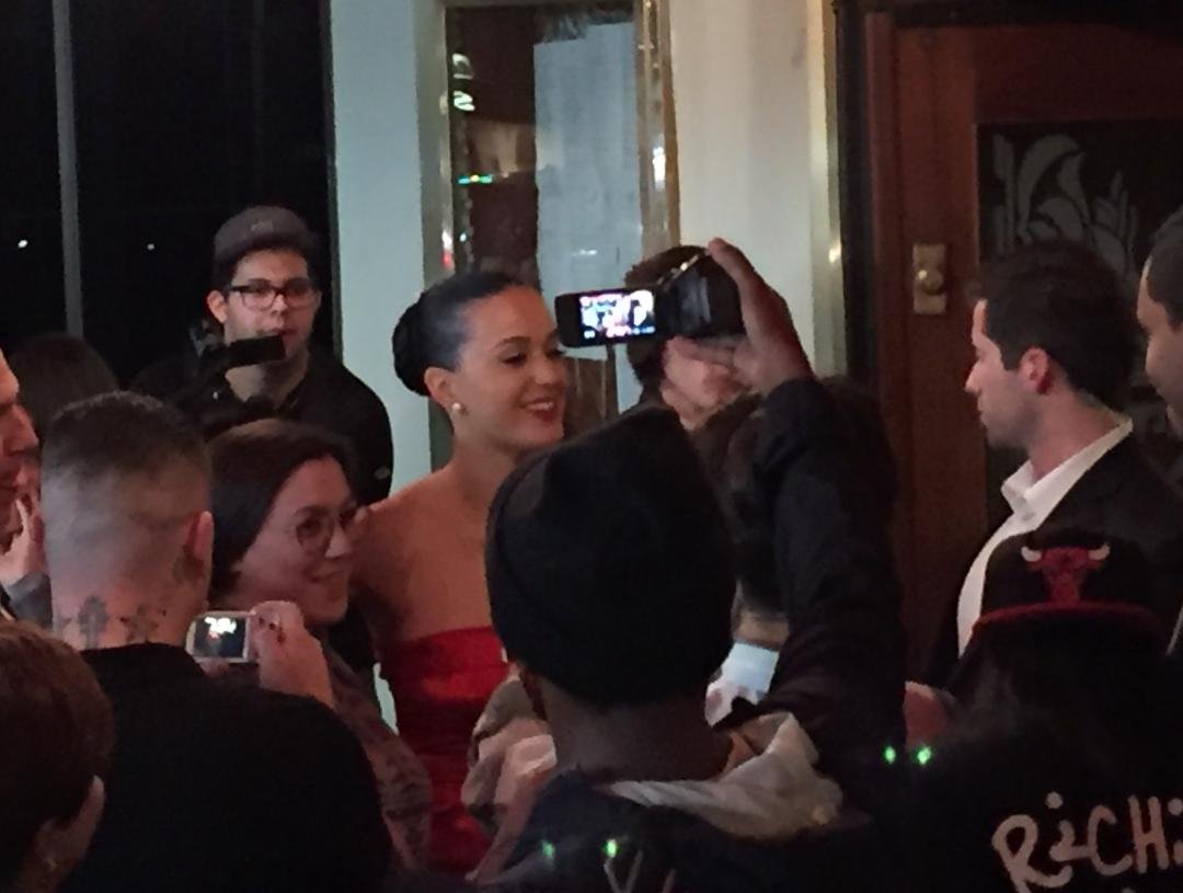 Ran in to Katy Perry at the Russian Tea Room