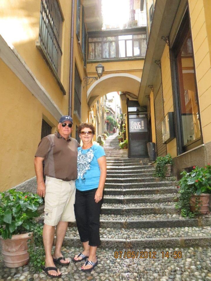 Lake Como, Italy yesterday, Venice today - beautiful! Denise loves the fresh bread!