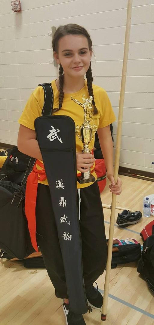 Trophy!! She's pretty happy