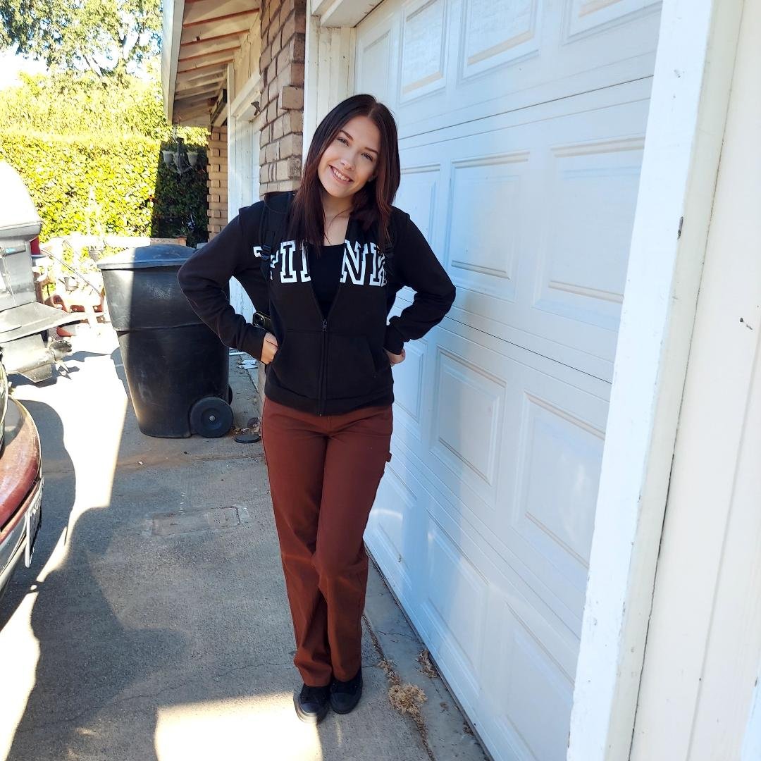 Yes, I'm a day late. School started yesterday.
Here's AnnMarie, her first day as a senior.
I'm excited and sad at the same time. She's growing up on us.