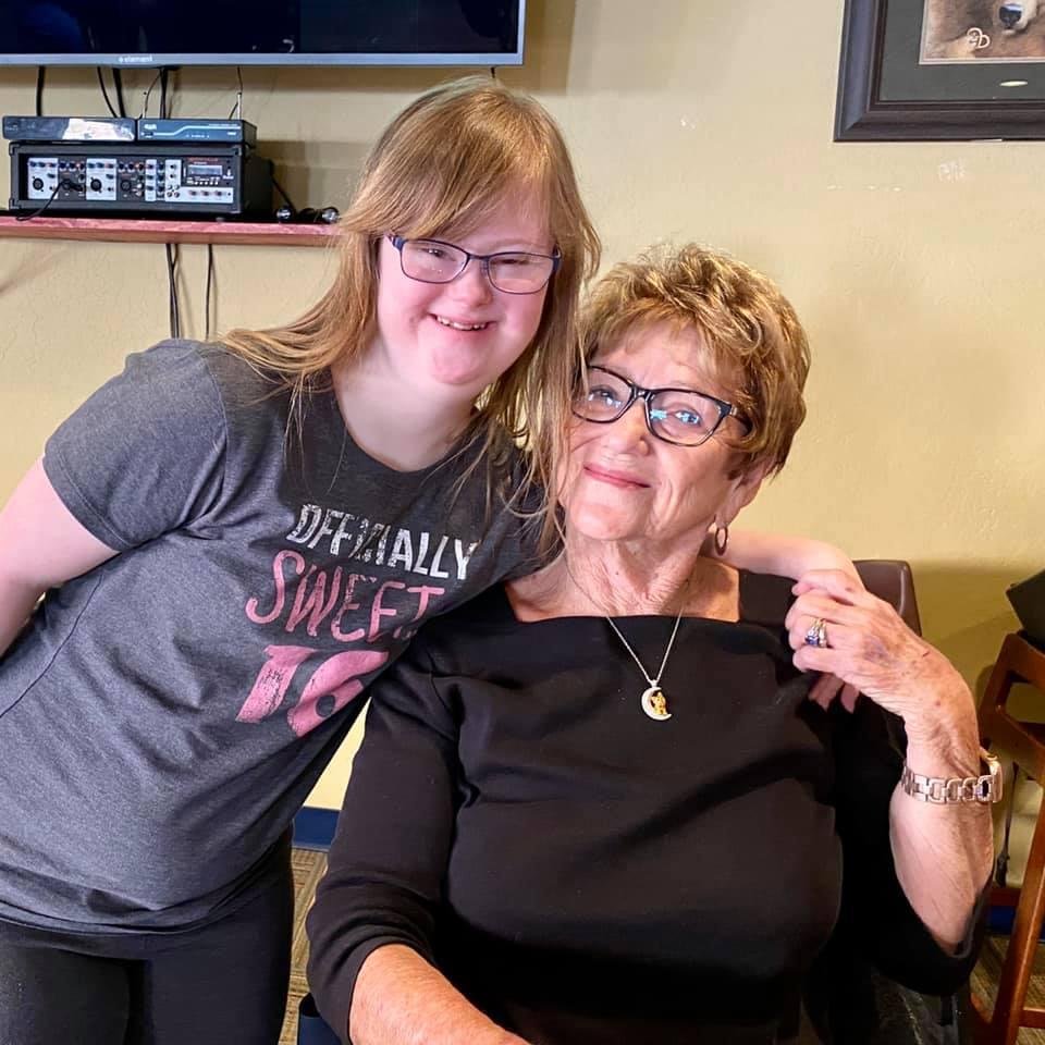 Suzanne and Grandma.