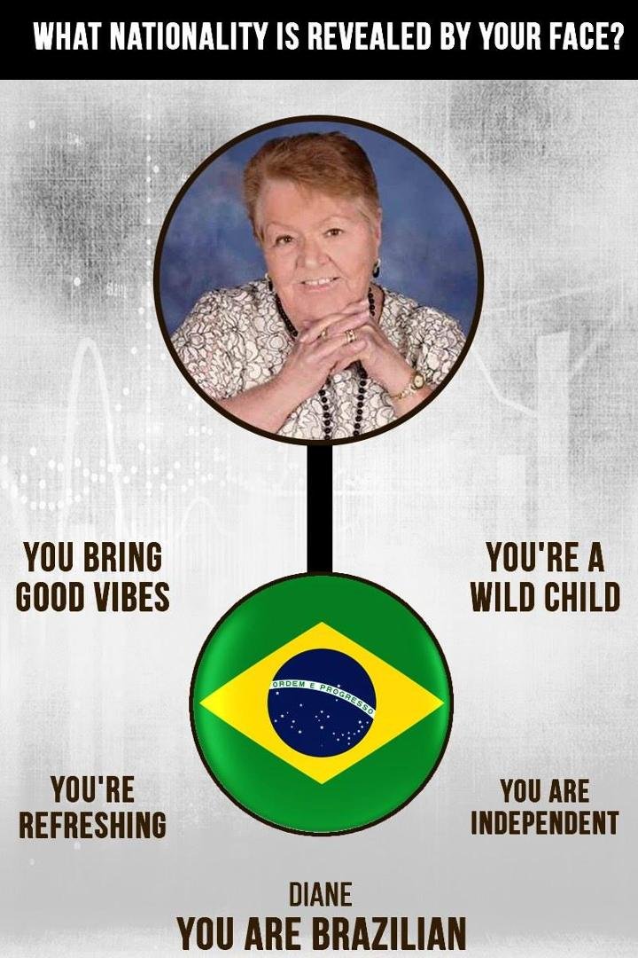 Could not further from the truth. I do not believe any of my ancestors ever even visited Brazil.