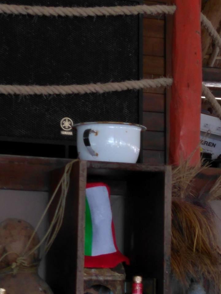 Not sure why there's a Chamber Pit in this bar in Mexico?