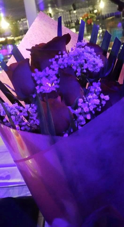 Roses from my husband. .