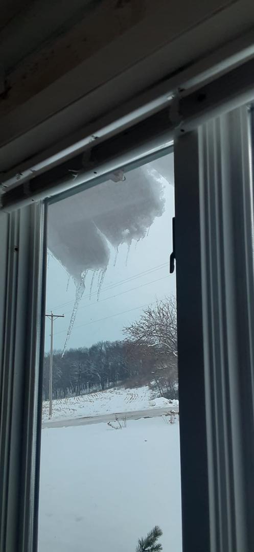 Joe's brother in Dubuque wondering if we still have snow