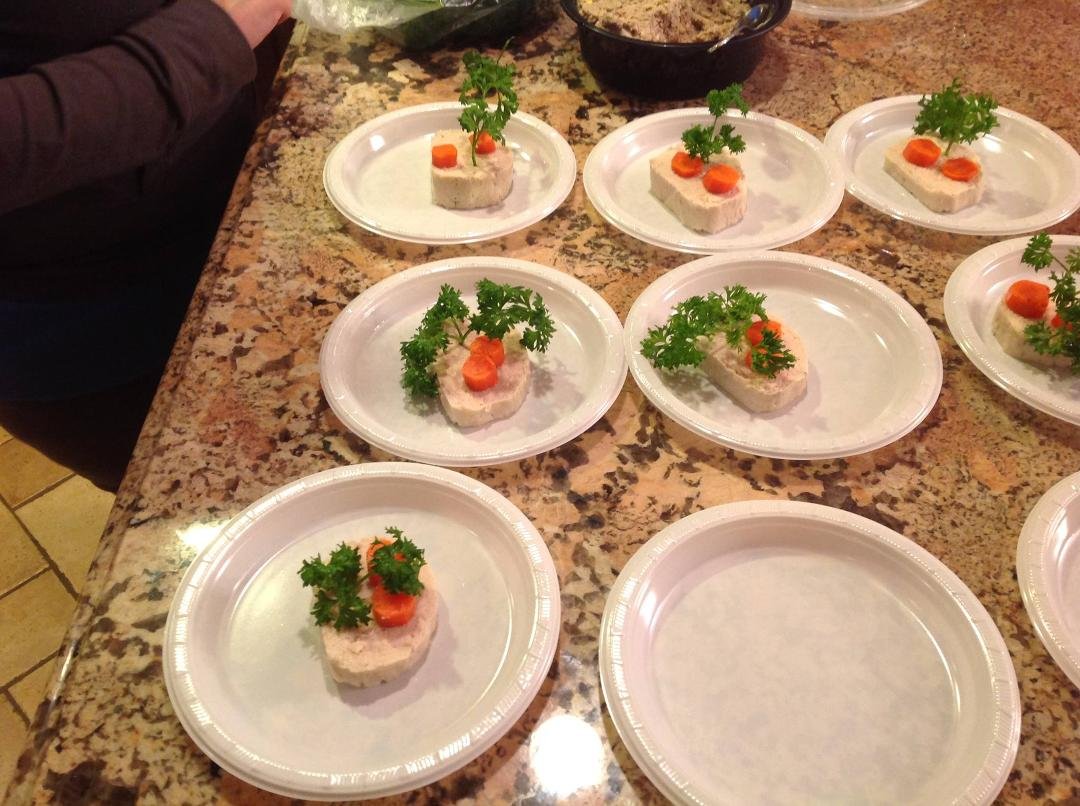 Yummy Passover gefilte fish!